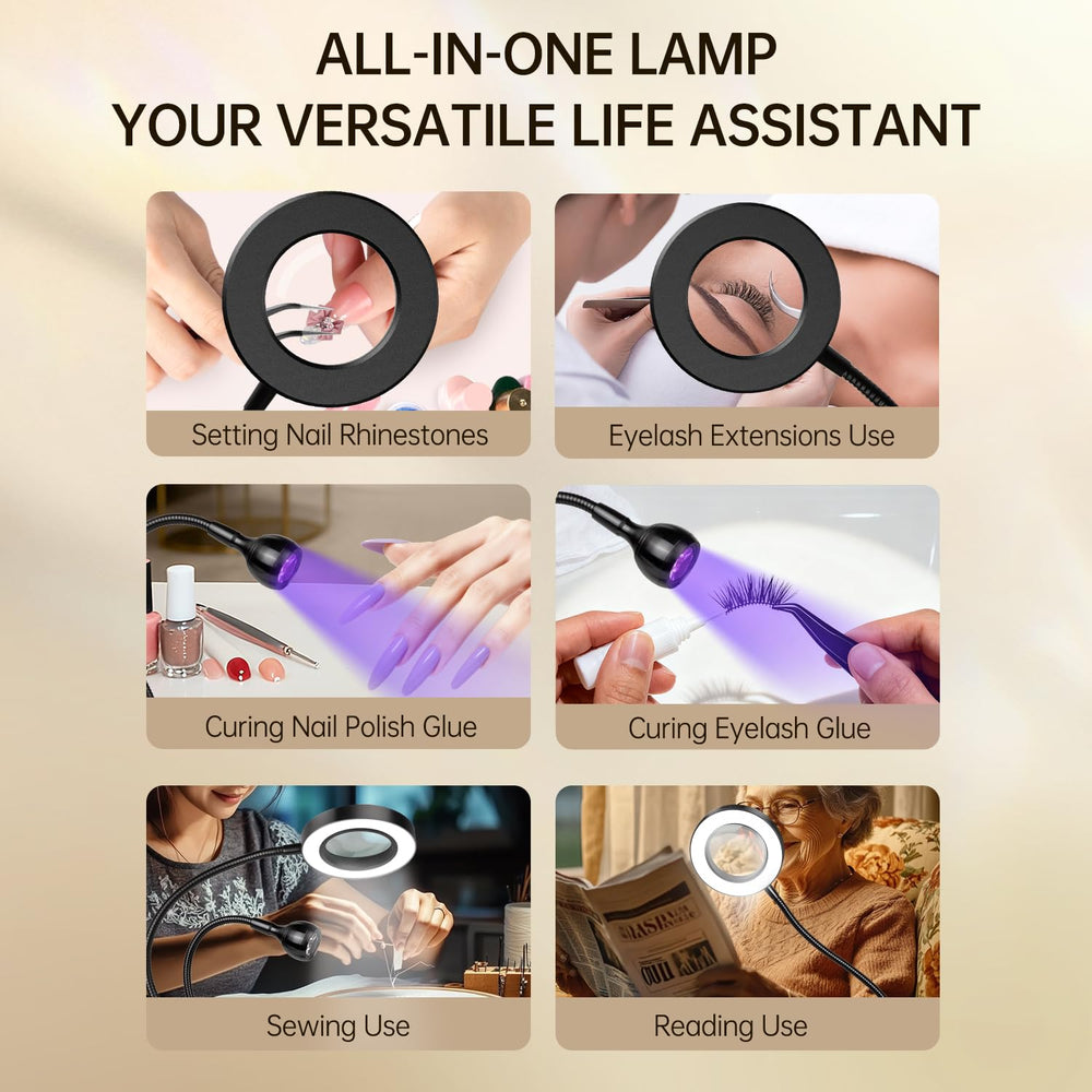 AORAEM LED UV Nail Lamp dimming function with adjustable brightness for precise settings.