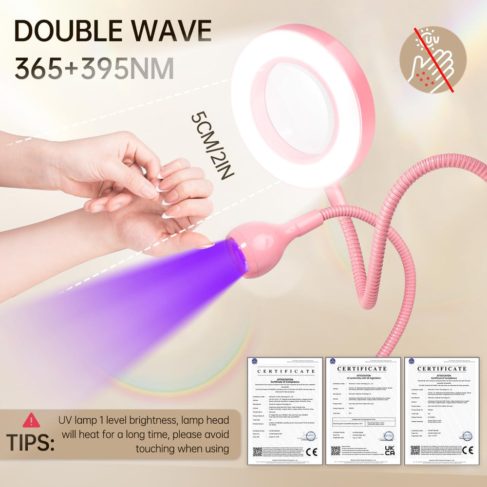AORAEM LED UV lamp with UV-LED light combo for versatile curing