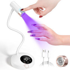 AORAEM UV LED Nail Lamp front view for compact home use and quick curing.