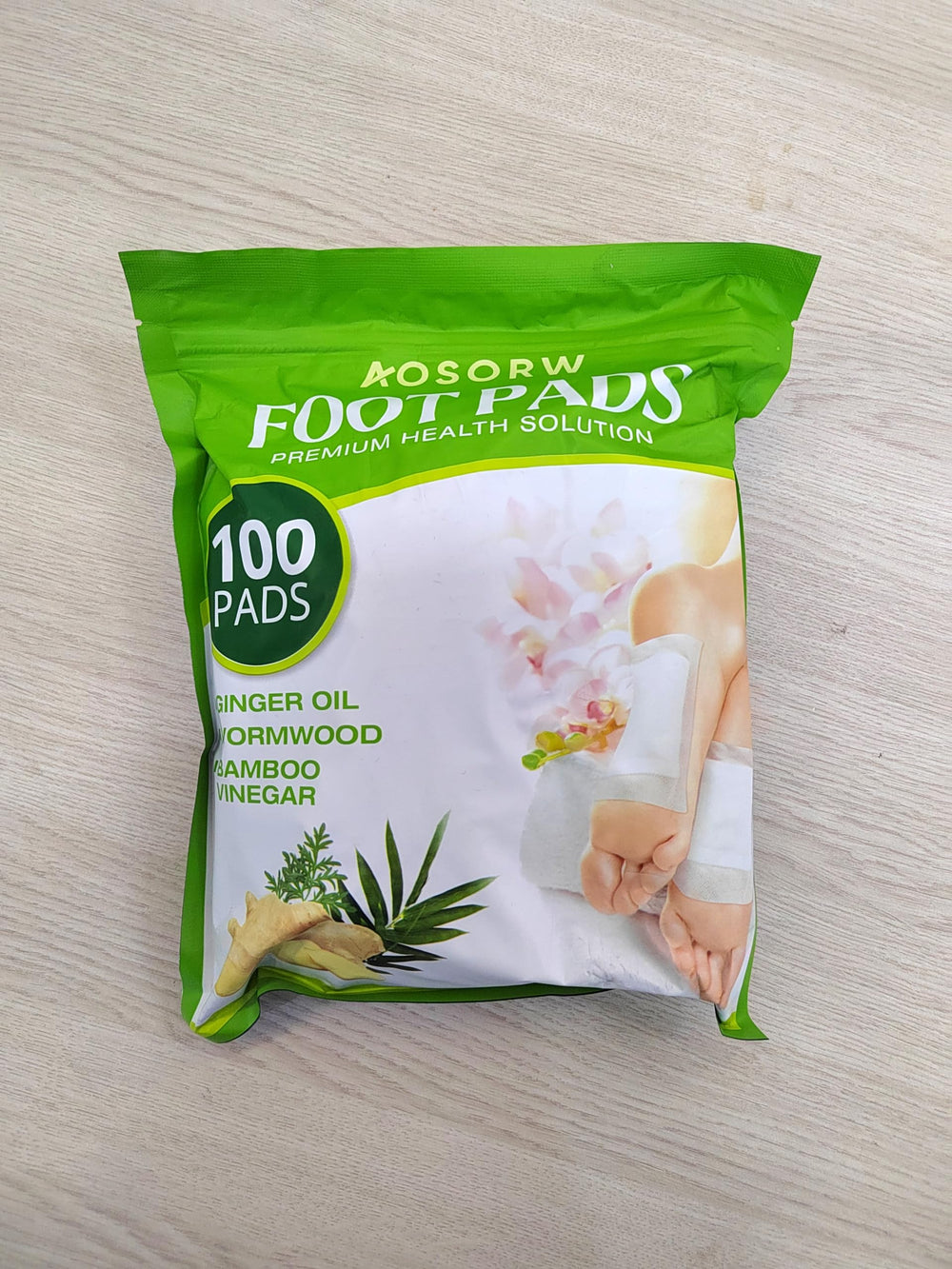 AOSORW foot pads cleansing routine after use