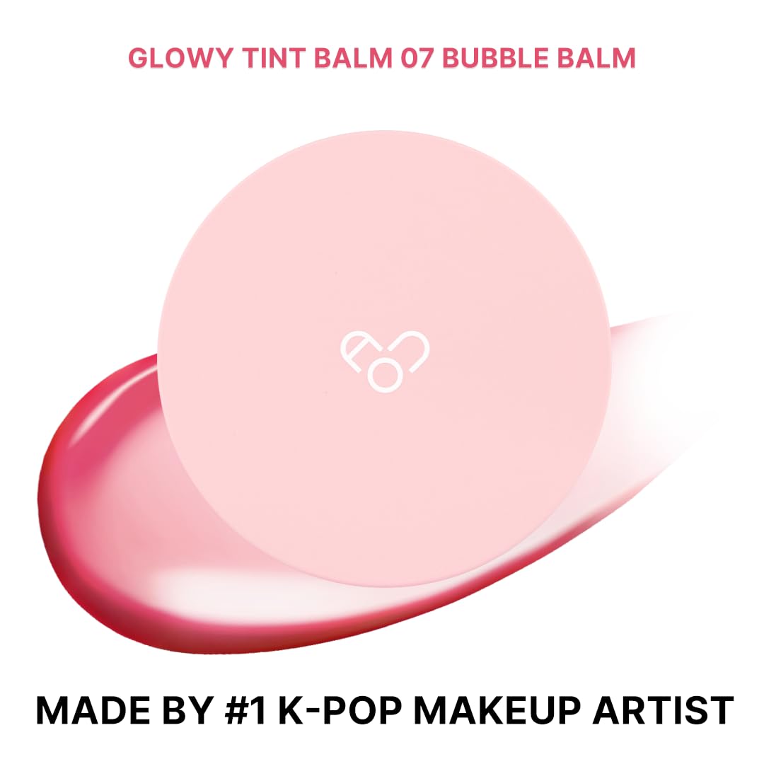 AOU GLOWY TINT BALM applying on lips for instant hydration and gloss