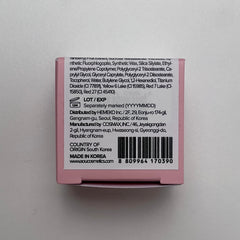Glossy finish from AOU Glowy Tint Balm on lips
