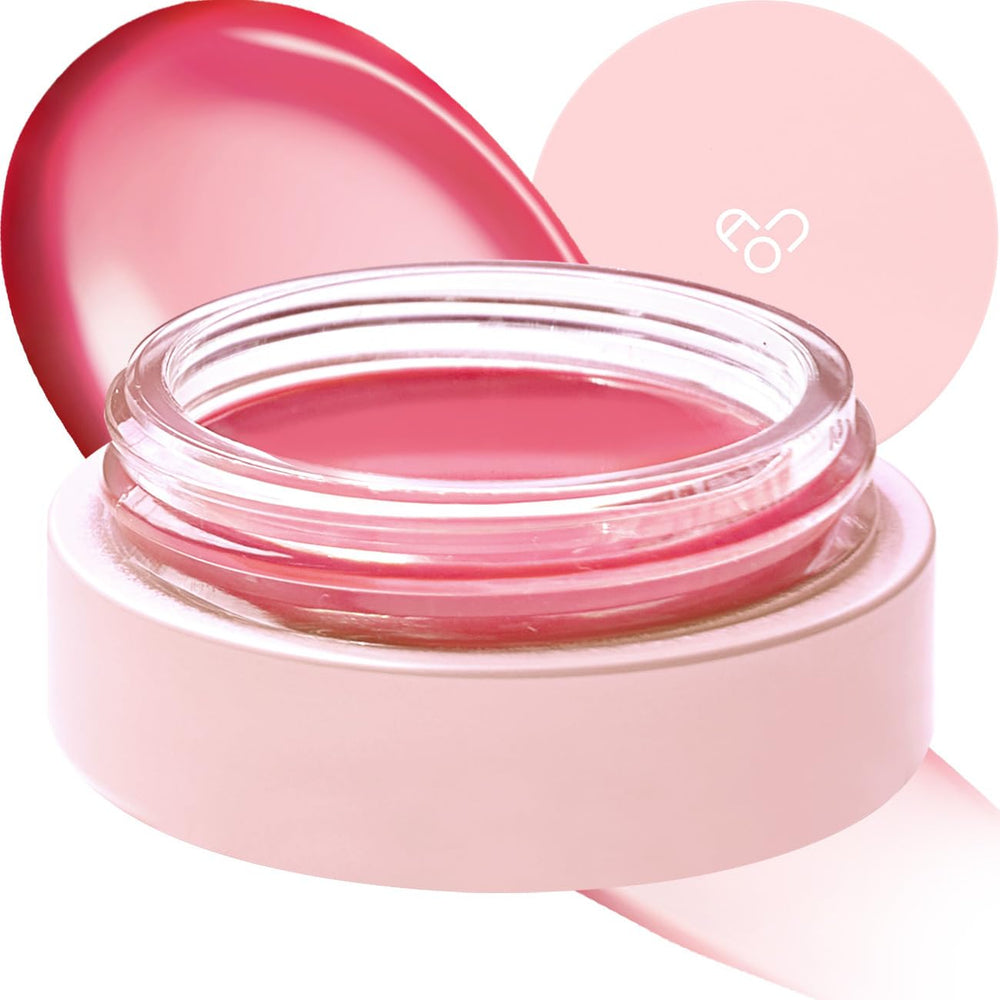 AOU GLOWY TINT BALM tube front shows soft pink shade for everyday wear
