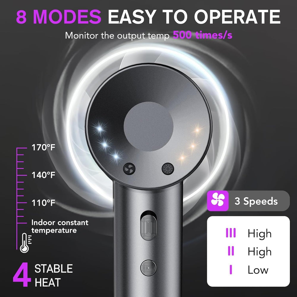 Aowoka hair dryer low-noise design for quiet mornings