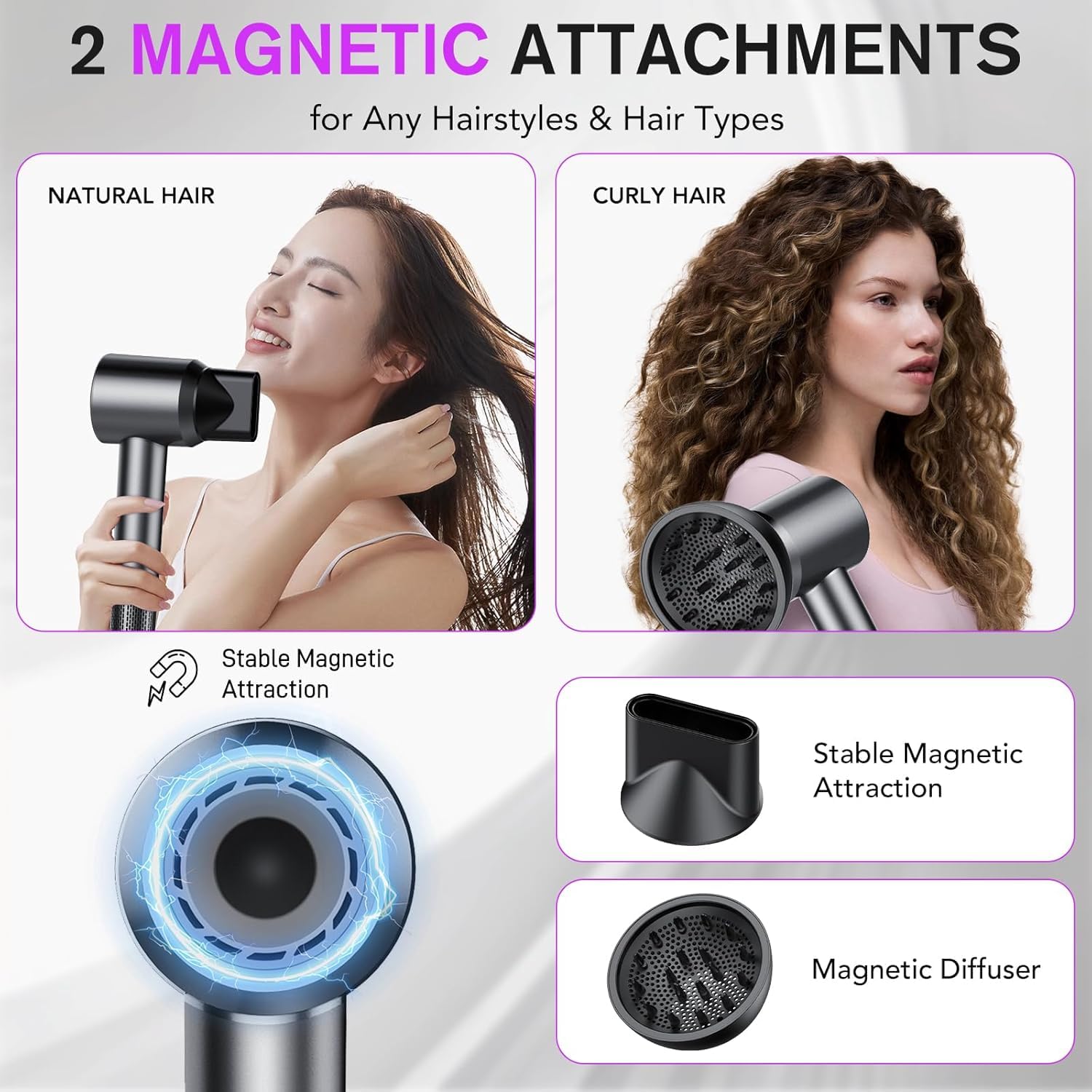 Aowoka hair dryer portable lightweight design for travel
