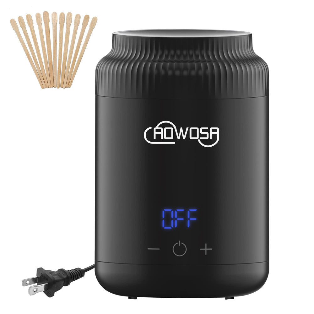 AOWOSA mini wax pot warmer compact digital heater ready for precise facial waxing sessions