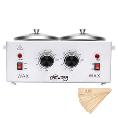AOWOSA professional wax warmer double pot front view for salons