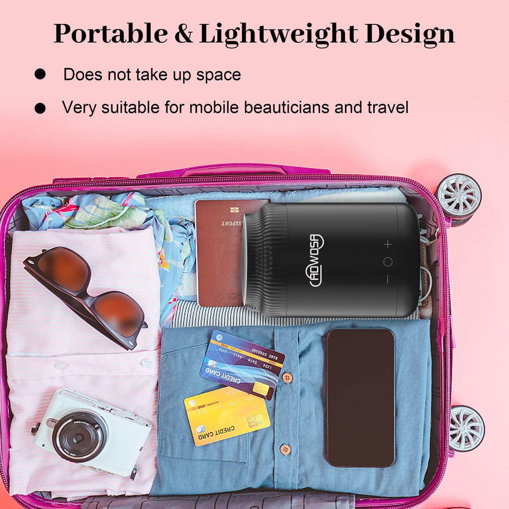 AOWOSA travel-friendly design highlighted for on-site client waxing at events
