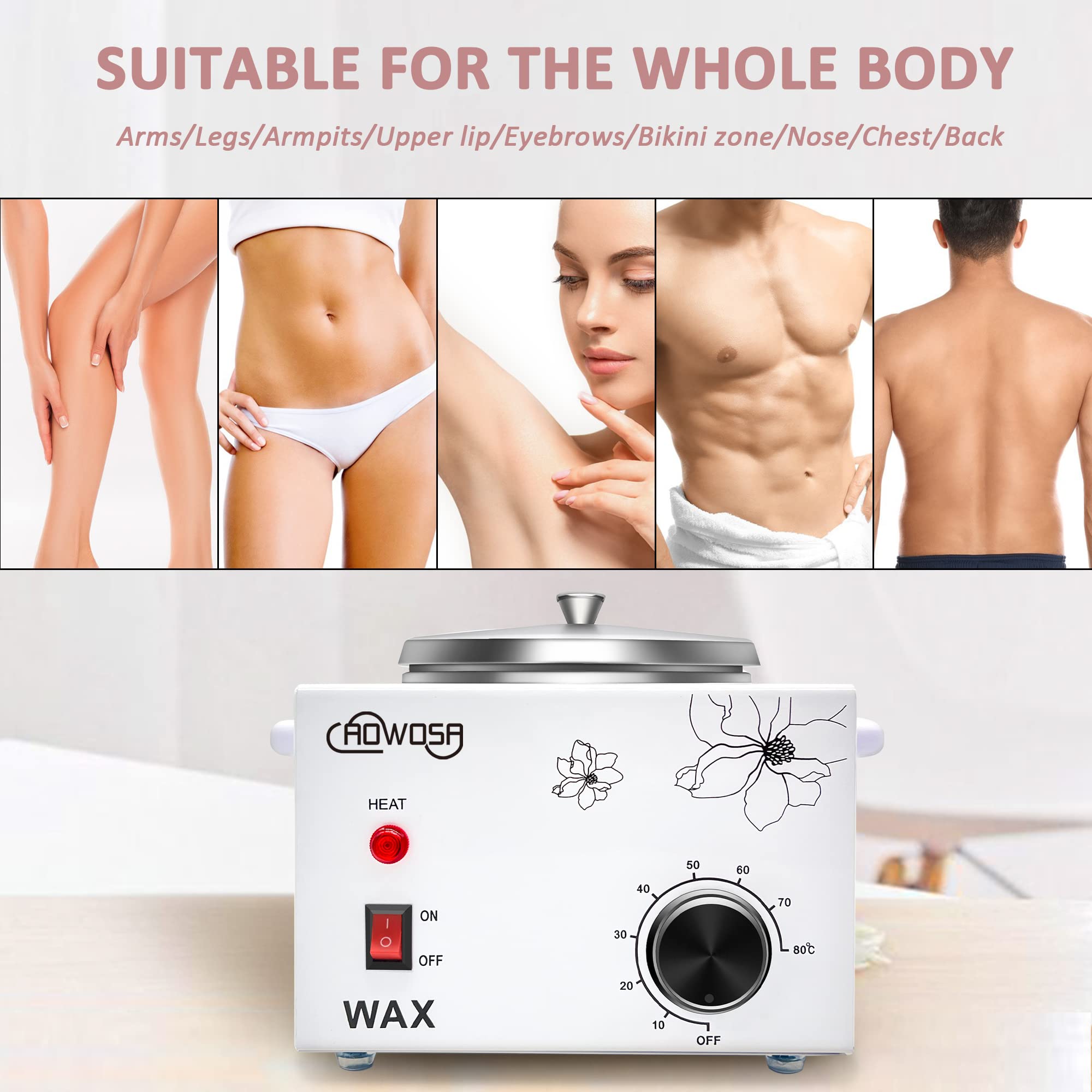 AOWOSA wax sticks collection ready for professional waxing kits