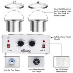 AOWOSA wax warmer with 600ml removable pot for easy cleaning