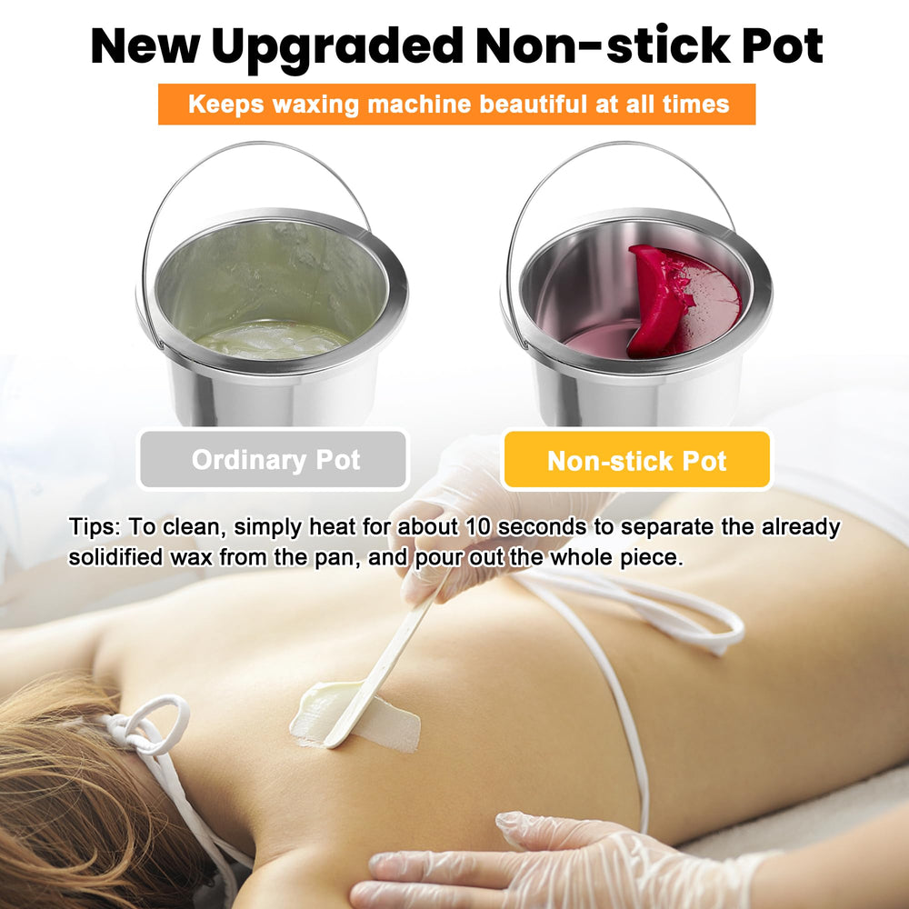 AOWOSA non-stick pot coating simplifies wax cleanup after sessions.