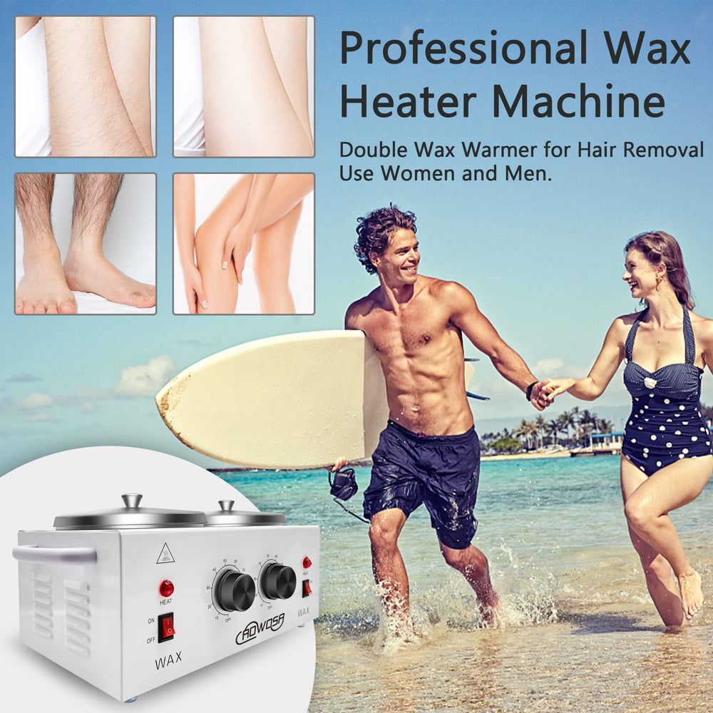 AOWOSA wax warmer temperature control ranging from 0 to 80 degrees Celsius