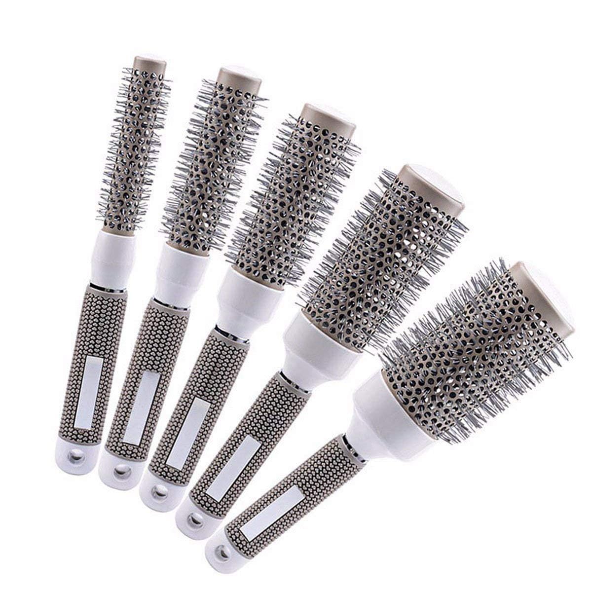 Aozzy ceramic nano-ionic round brush adds frizz control and shine during drying