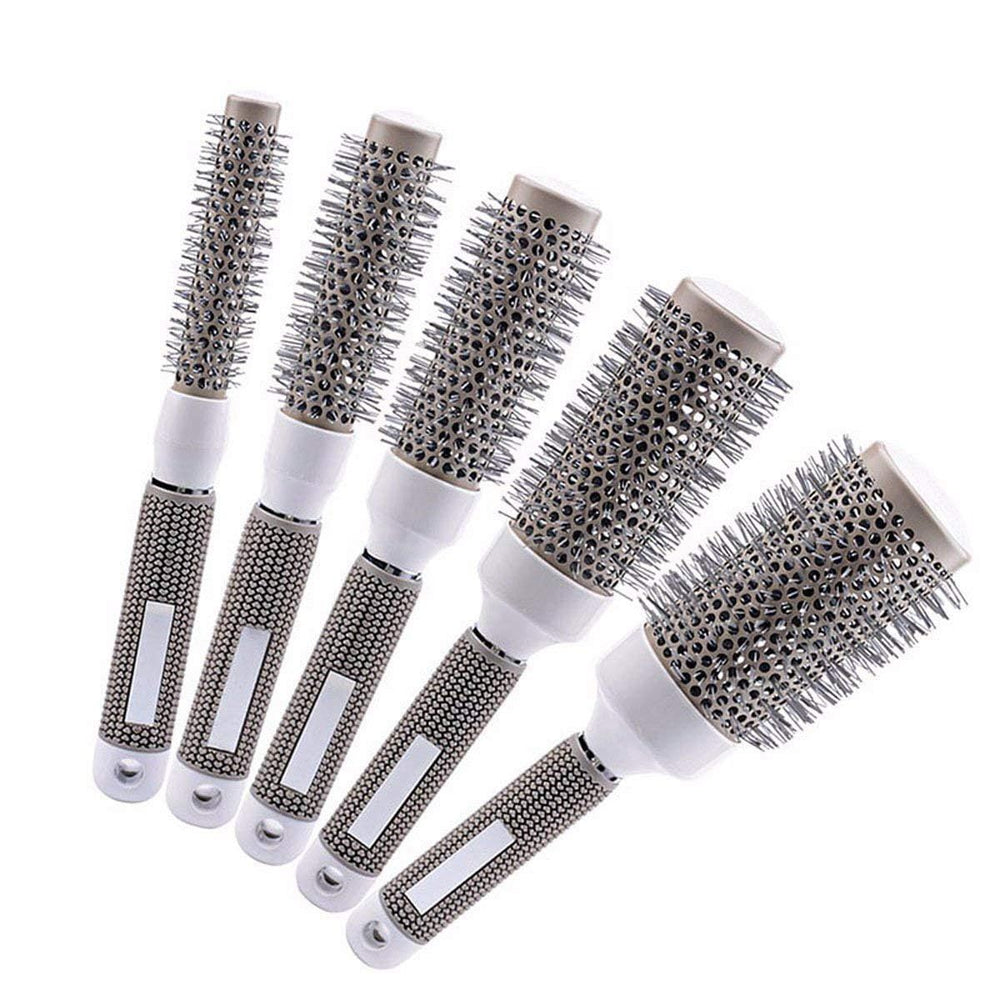 Aozzy ceramic nano-ionic round brush adds frizz control and shine during drying