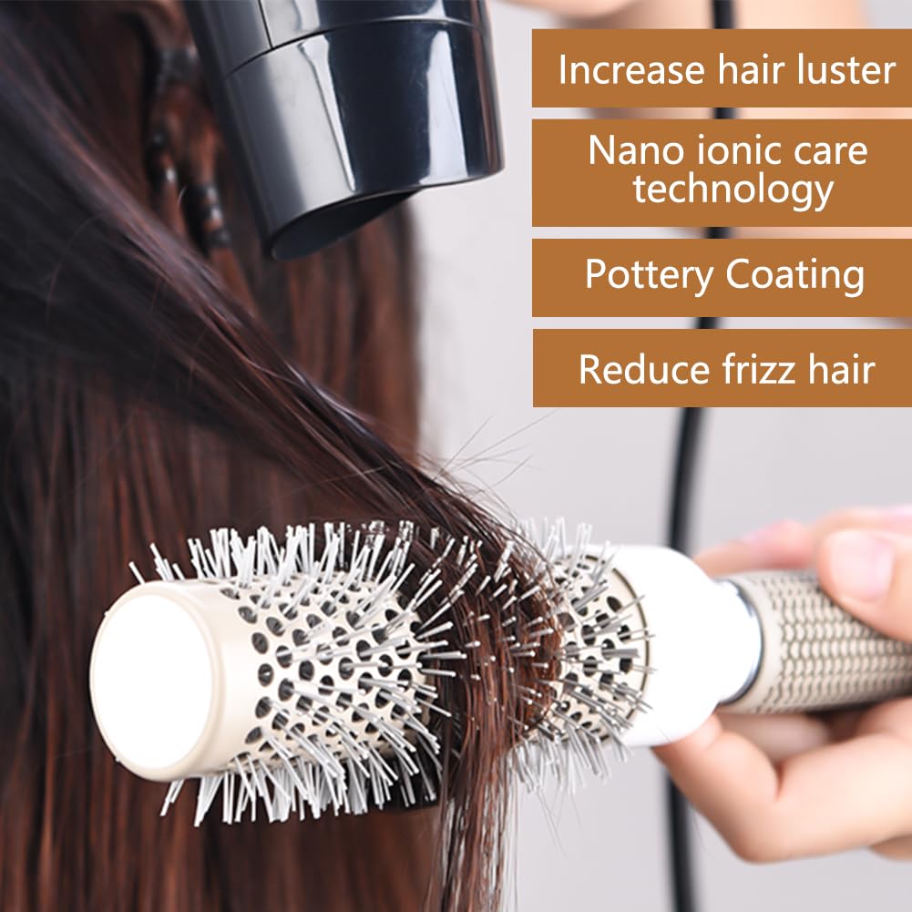 Aozzy round brush set 53mm delivers dramatic volume and smooth blow-dried finishes