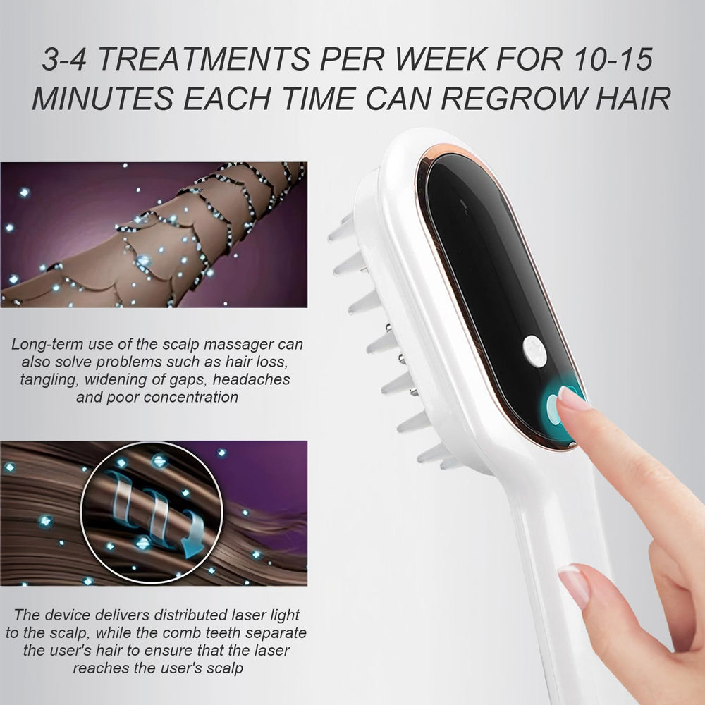 Apbier Laser Hair Growth Comb travel-friendly design fits into busy lifestyles.