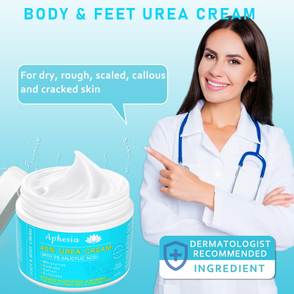 Aphesia Urea Cream 40% camellia scent conveys a light, refreshing aroma.