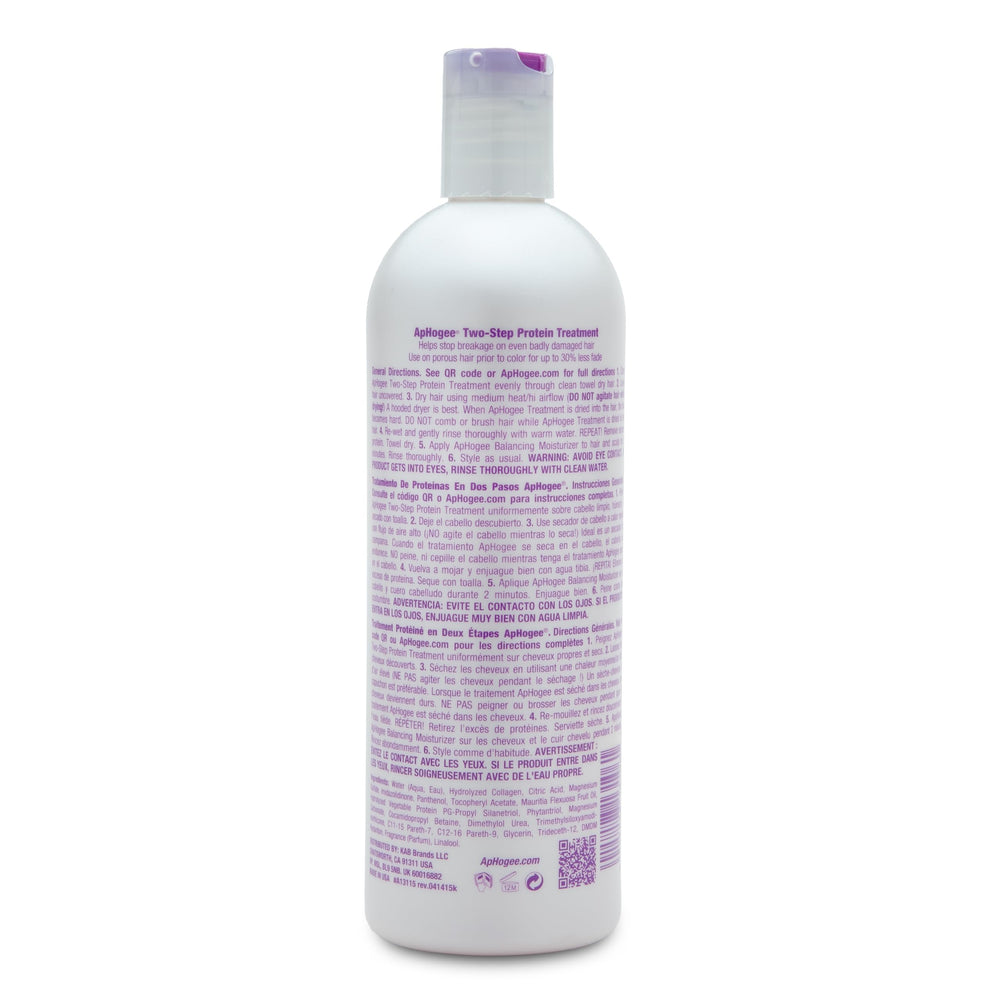 Aphogee color-treated hair benefits from protein and moisture balance.