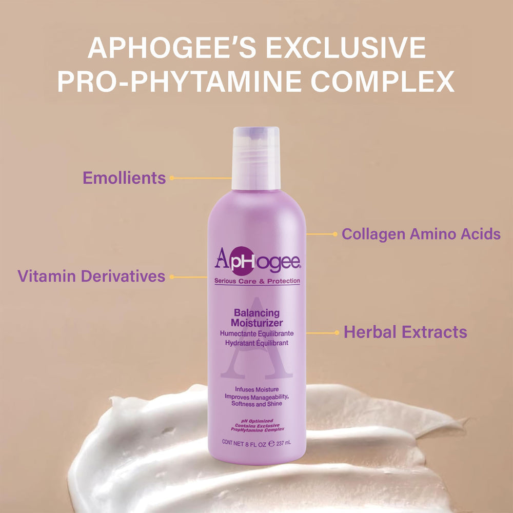 Aphogee salon-inspired care visual promoting healthier-looking hair