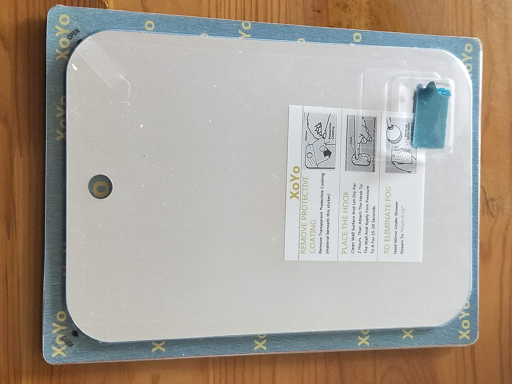 APHUIME mirror care reminder to remove protective film before first use.