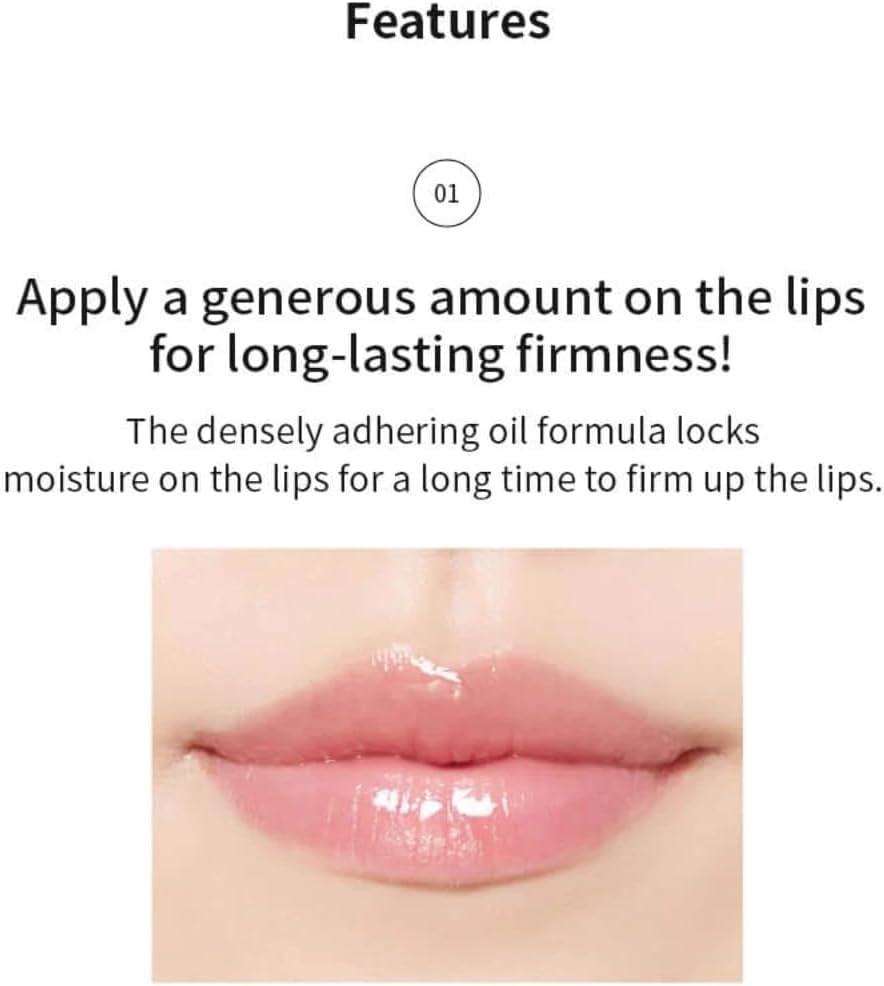 A'PIEU Honey & Milk Lip Oil applying process showing quick absorption without heaviness.