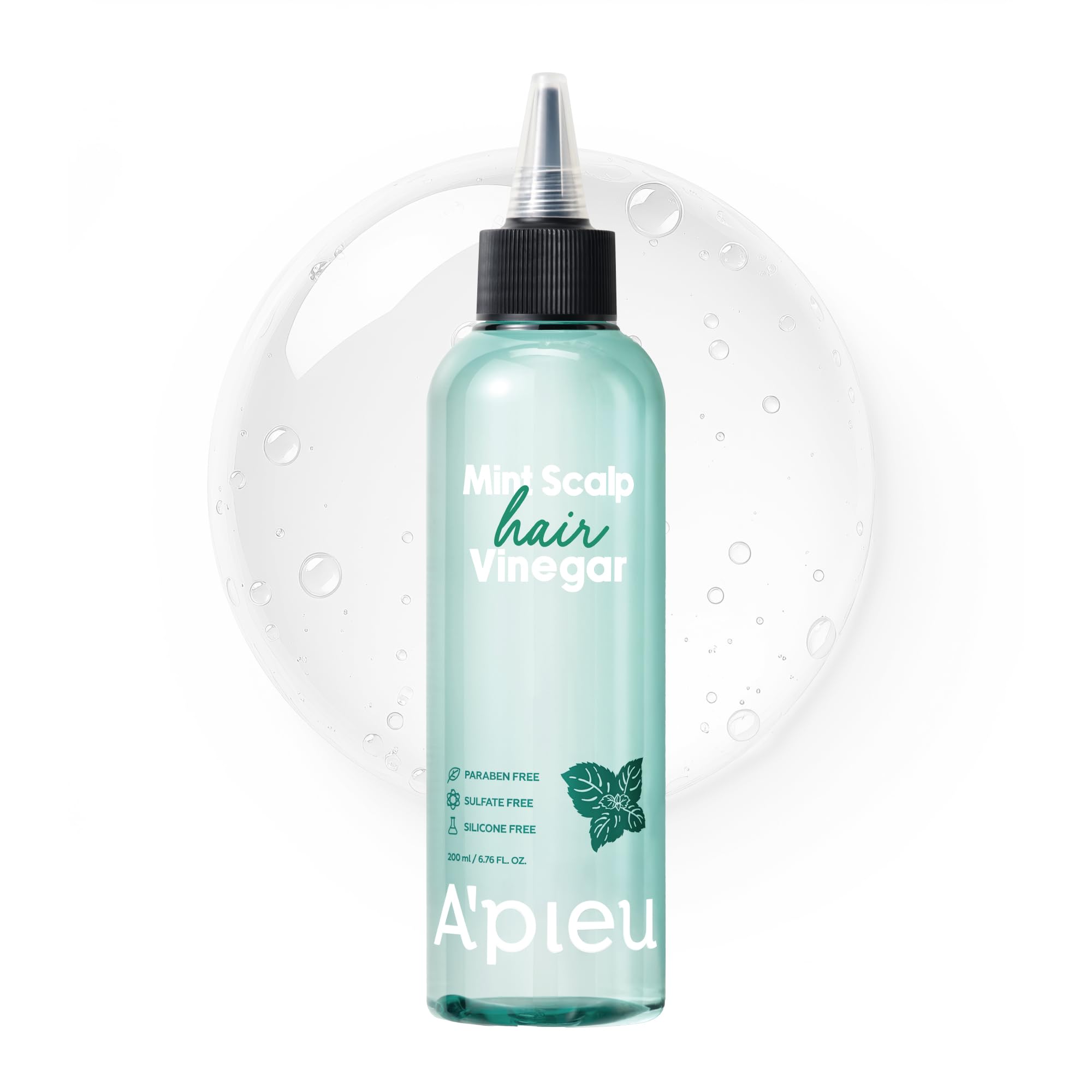 A’PIEU Mint Hair Vinegar highlights natural mint ingredients for refreshing scalp care.