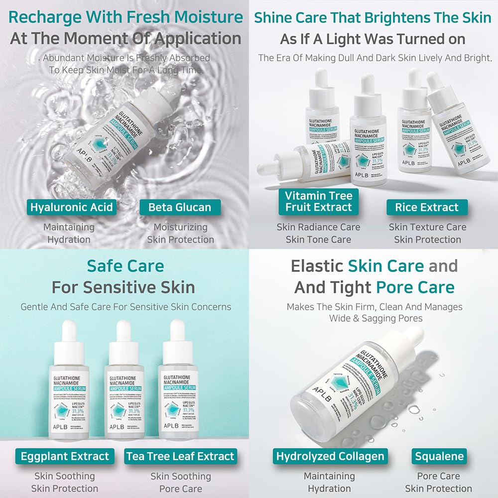 APLB Ampoule application on skin demonstrating gentle layering routine