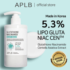 APLB Glutathione Niacinamide Body Wash foamy lather for rich cleansing.
