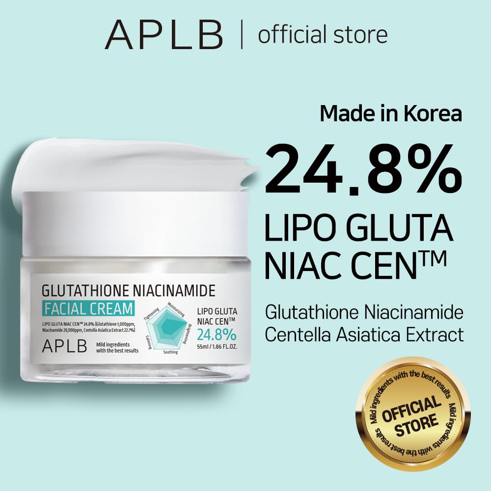 APLB Glutathione Niacinamide cream bottle with compact packaging for on-the-go hydration