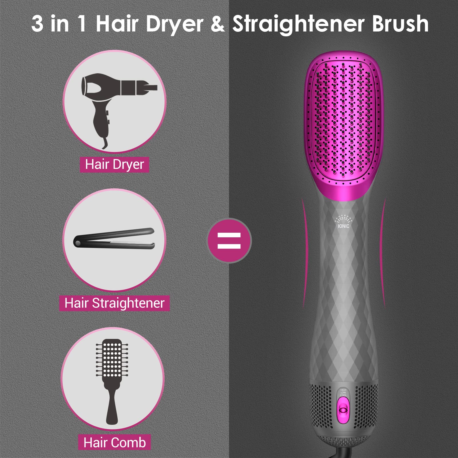APOKE ceramic-tourmaline plates detail highlighting shine and frizz control