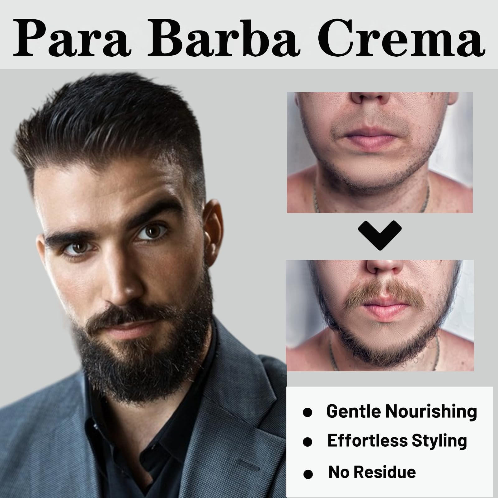 Apolo Cosmetics Para Barba jar closeup texture highlights rich non-greasy formula