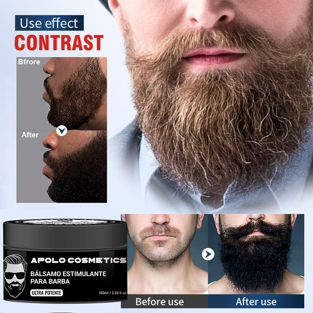 Apolo Cosmetics Para Barba logo label closeup conveys quality and clean design