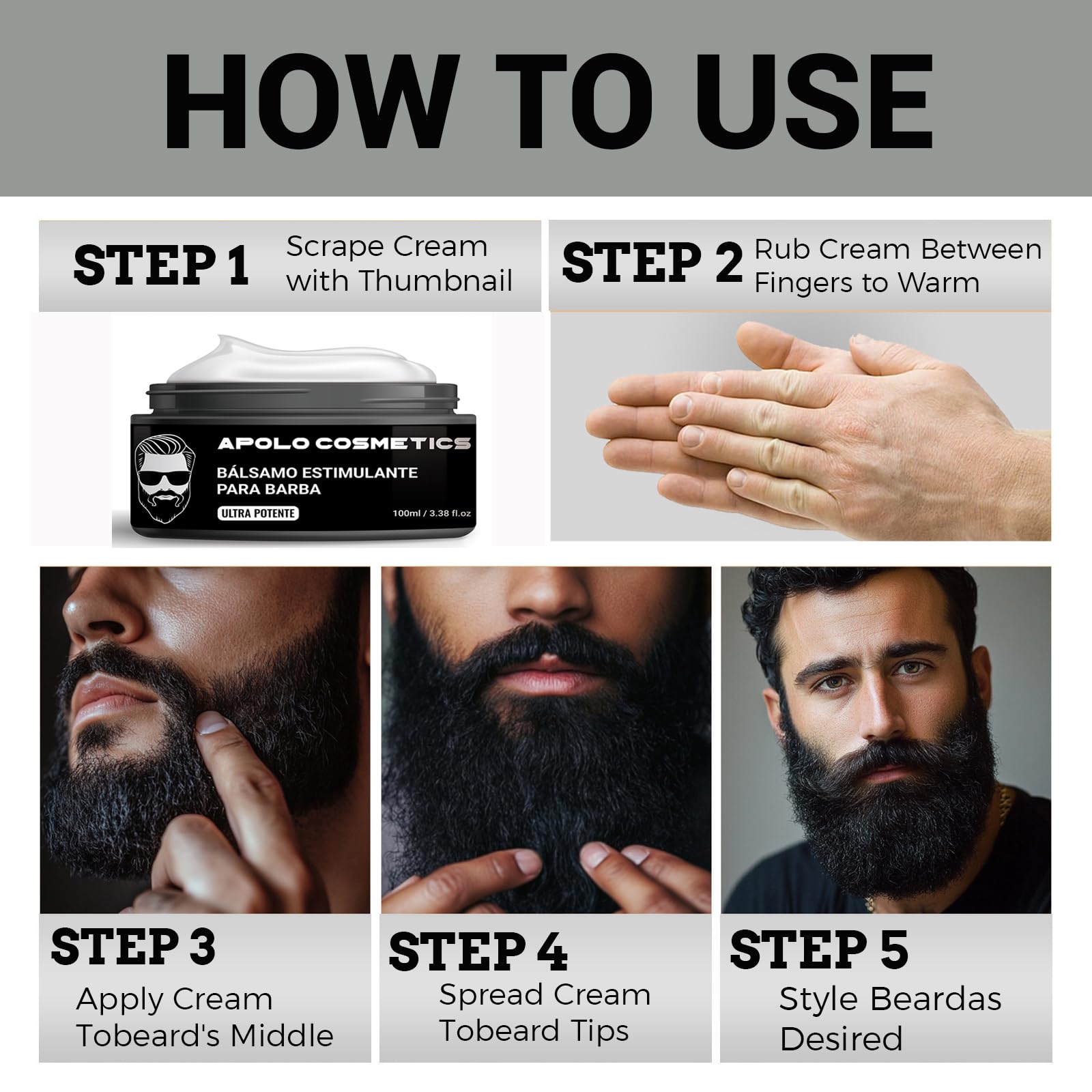 apolo cosmetics para-barba-tube-cap demonstrates compact packaging for on-the-go grooming.