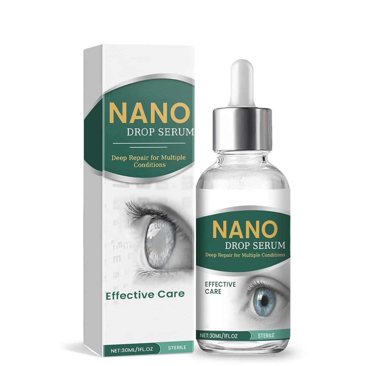 APOLO Optifusion Drops bottle closeup demonstrates rapid eye hydration.