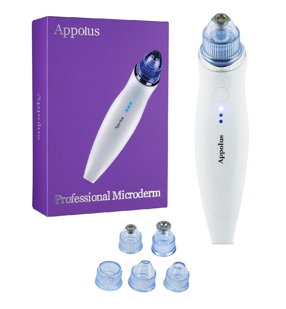 Appolus Premium Microdermabrasion device front view for at-home skin care