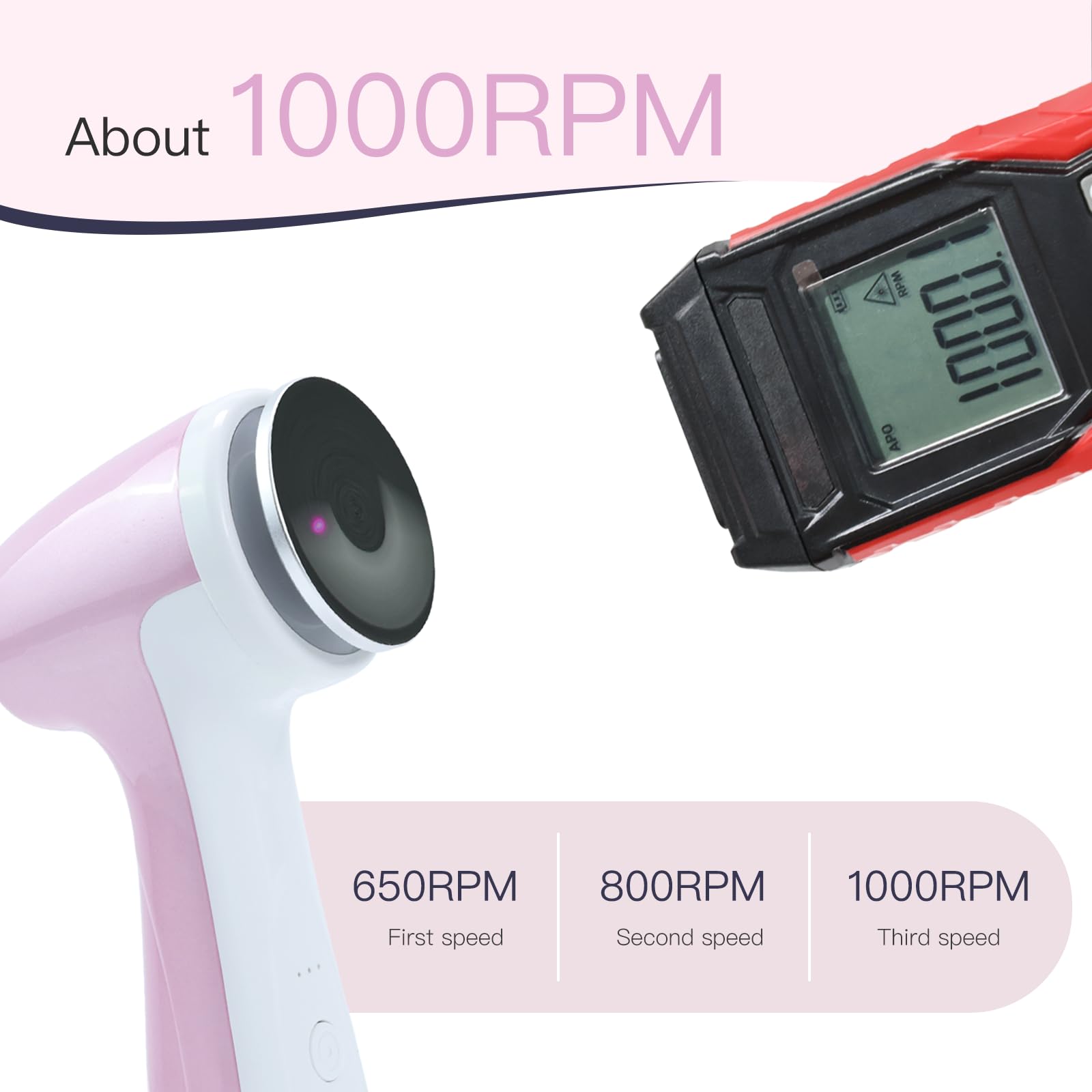 APRELM E7 long-lasting 1500mAh battery enables longer sessions between charges.