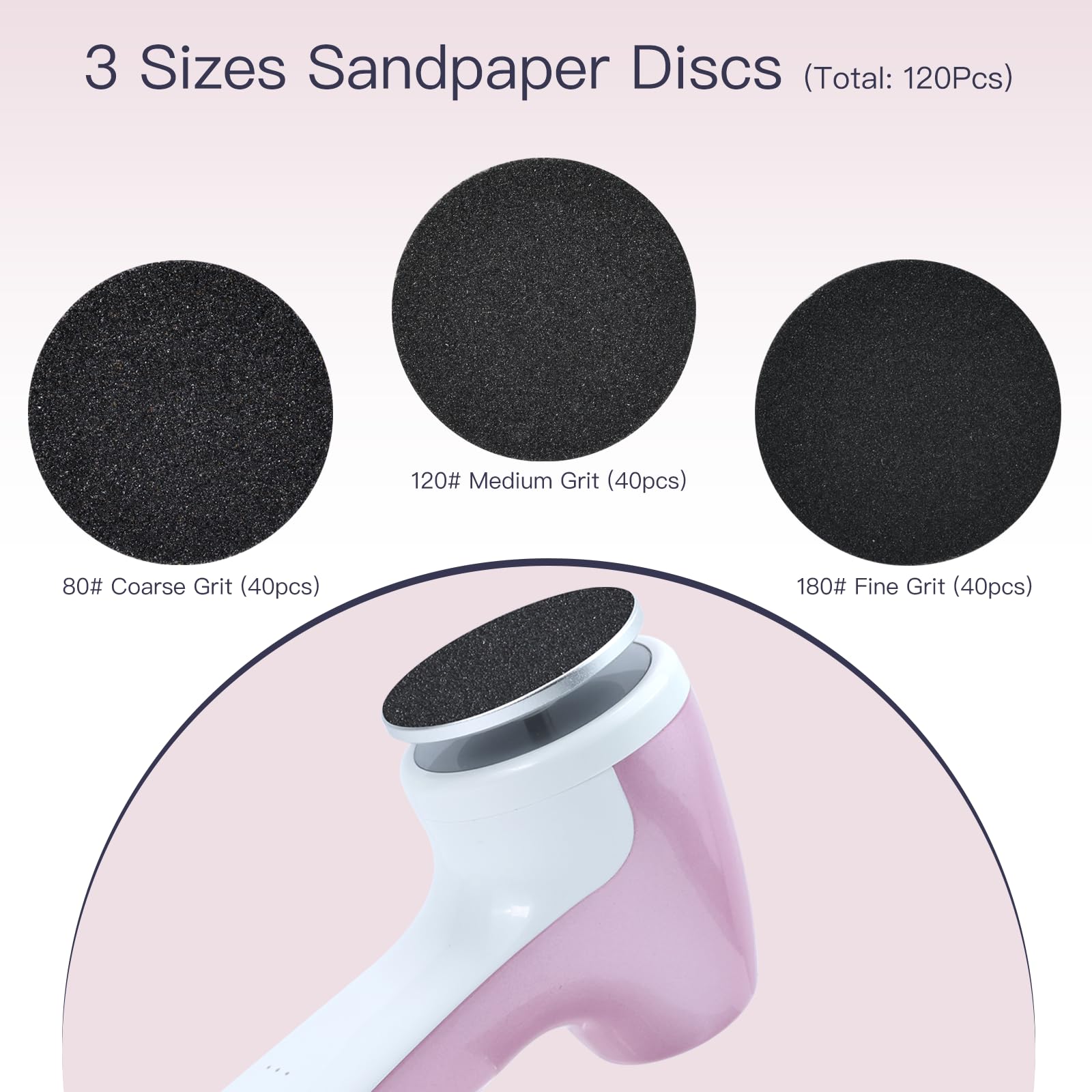 APRELM E7 replaceable-sandpapers make cleaning and maintenance easy.