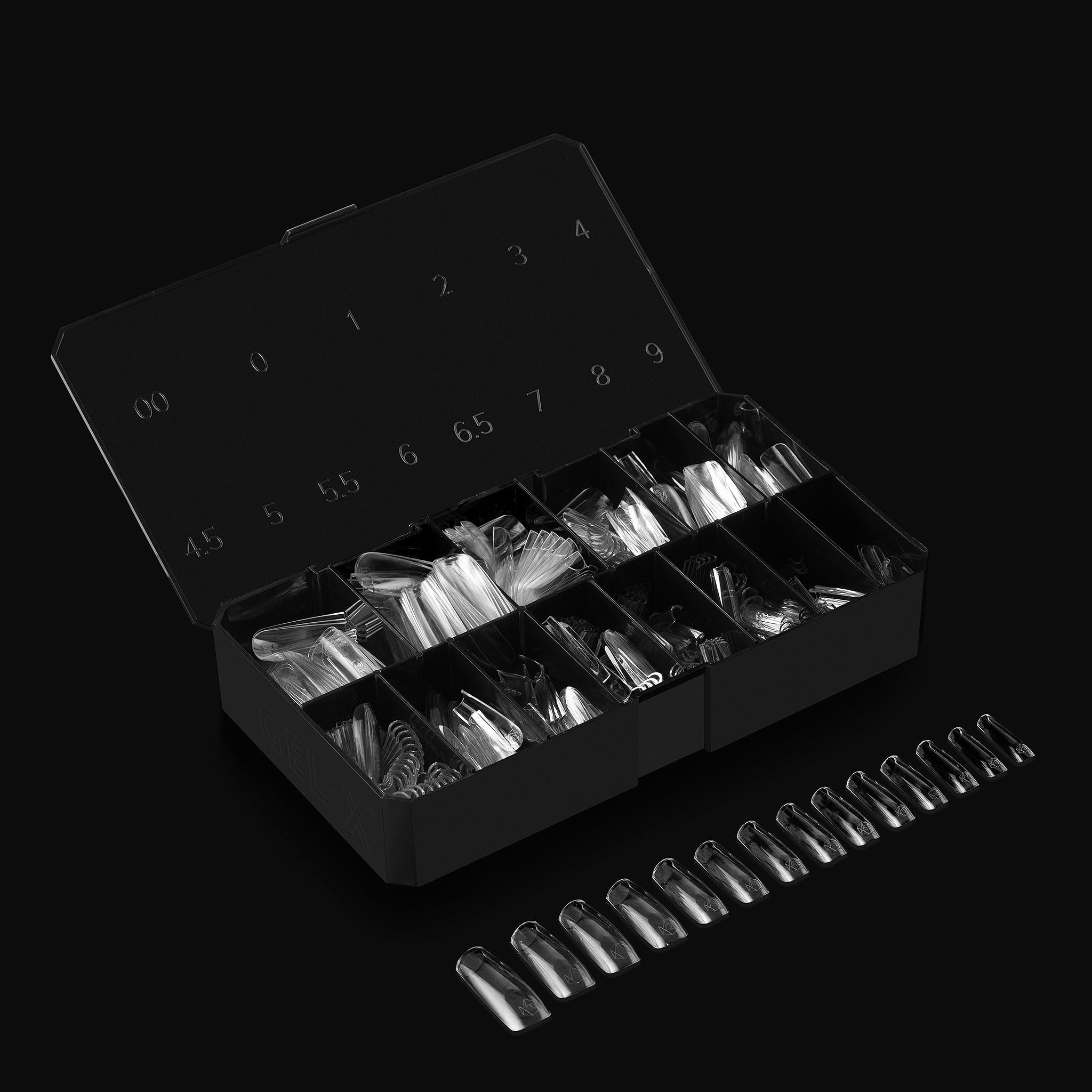 Open APRÉS Gel-X box showing tips ready for application