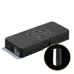 APRES Gel-X square tips 14-sizes display for precise fitting and customization.