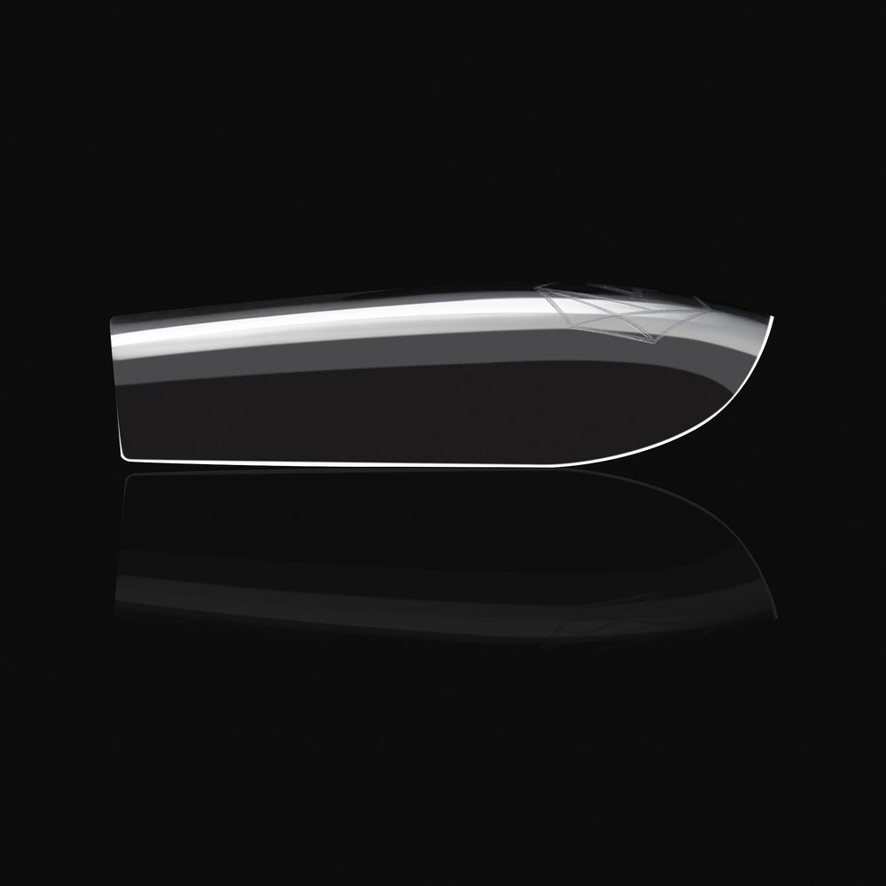 APRES Gel-X sculpted line tips with higher apex for dramatic curves.