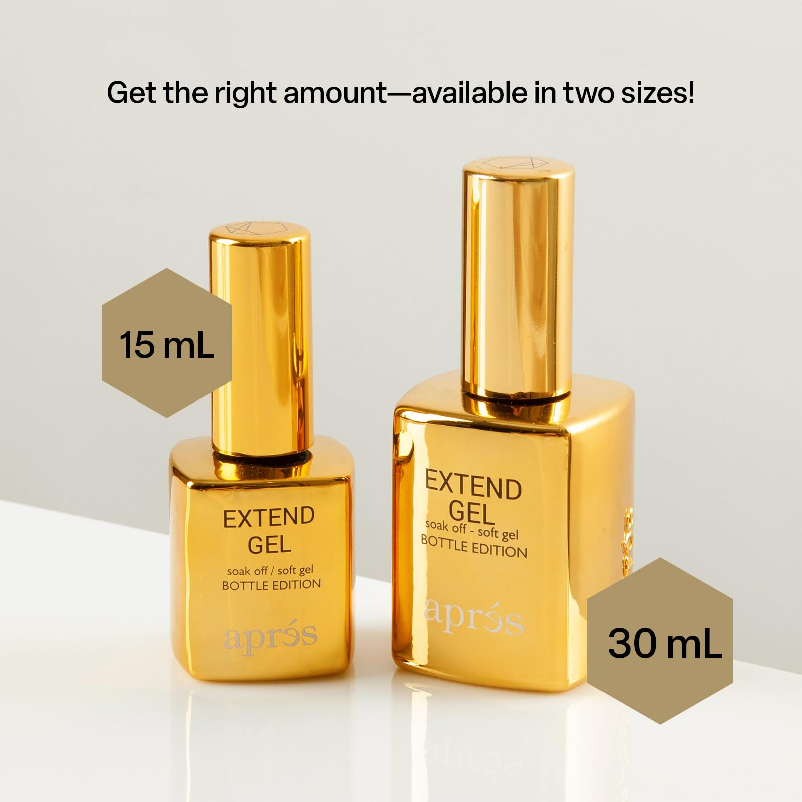 APRÉS Extend Gel in use on natural nails for easy application.