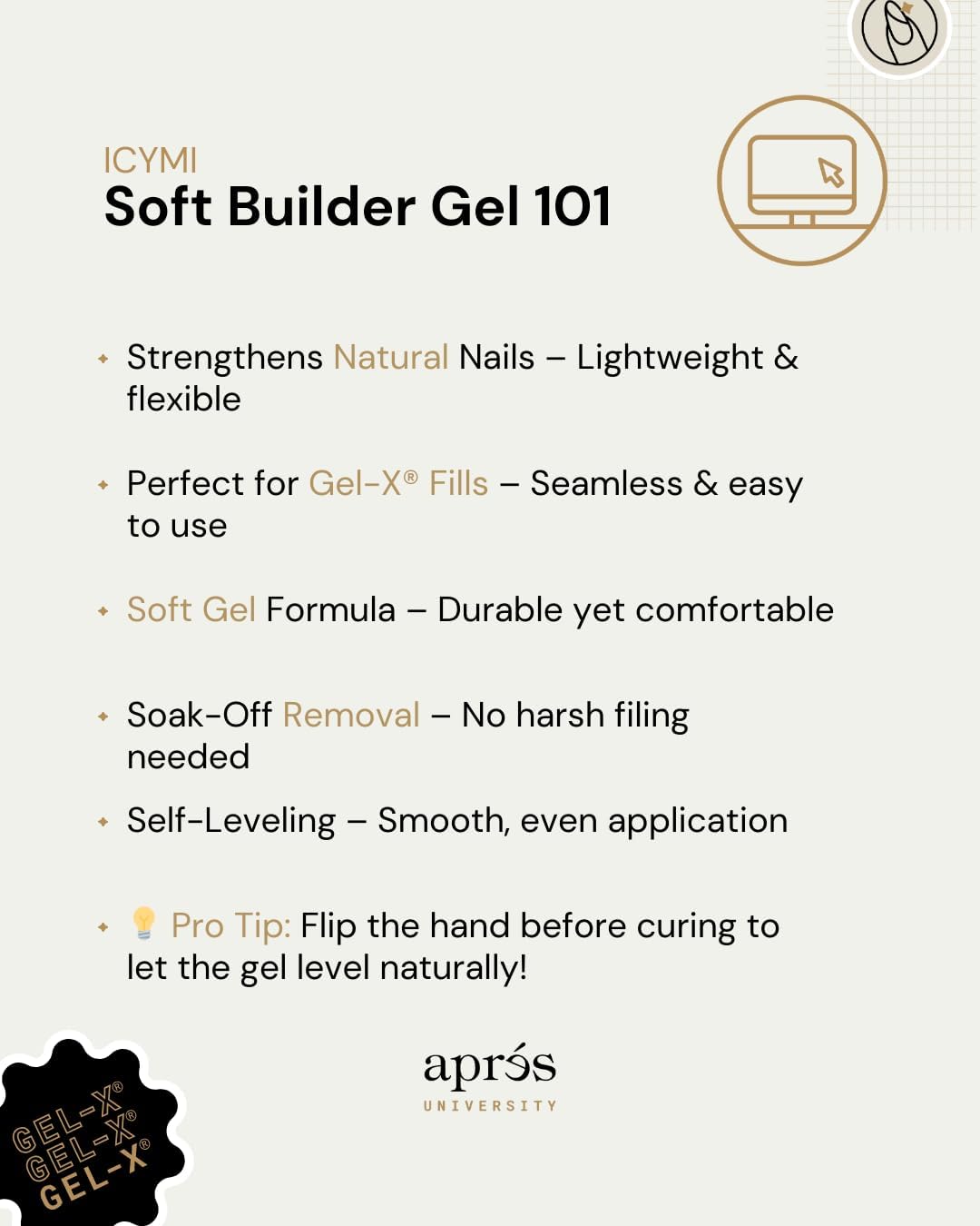 APRÉS Soft Gel Builder professional-use at home with salon-quality results