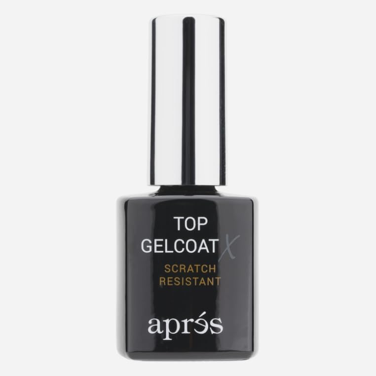APRÉS Top Gelcoat X bottle with glossy finish for durable shine.