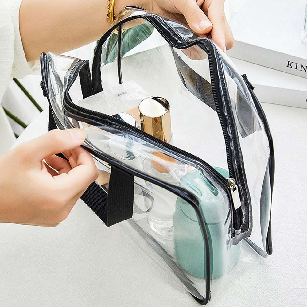 APREUTY clear bag designed for airport security with transparent visibility at a glance.