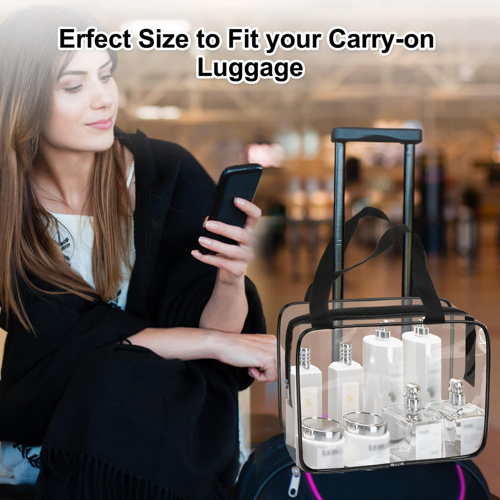 APREUTY clear makeup bag is BPA-free and reusable.