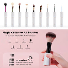 Aprilous brush cleaner spins brushes for rapid drying between uses.