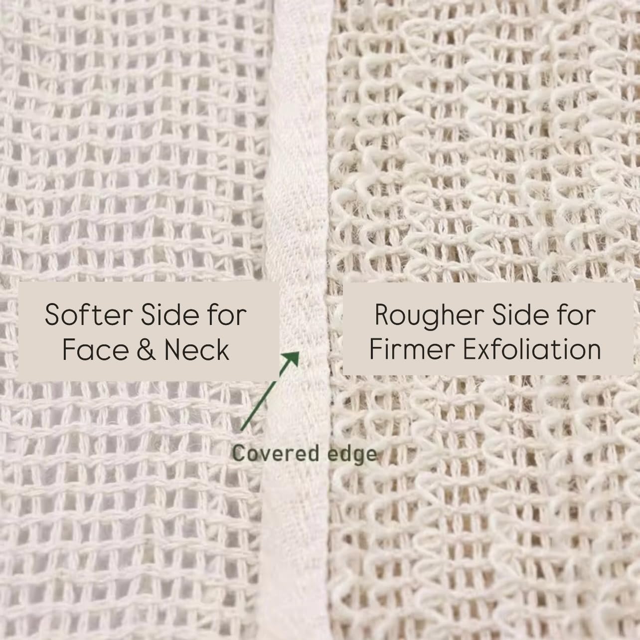 Aprils Angels sisal washcloth texture closeup natural sisal fibers