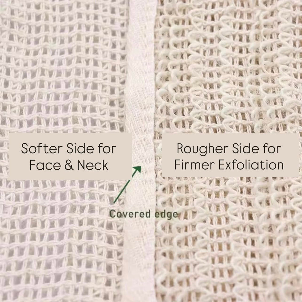 Aprils Angels sisal washcloth texture closeup natural sisal fibers