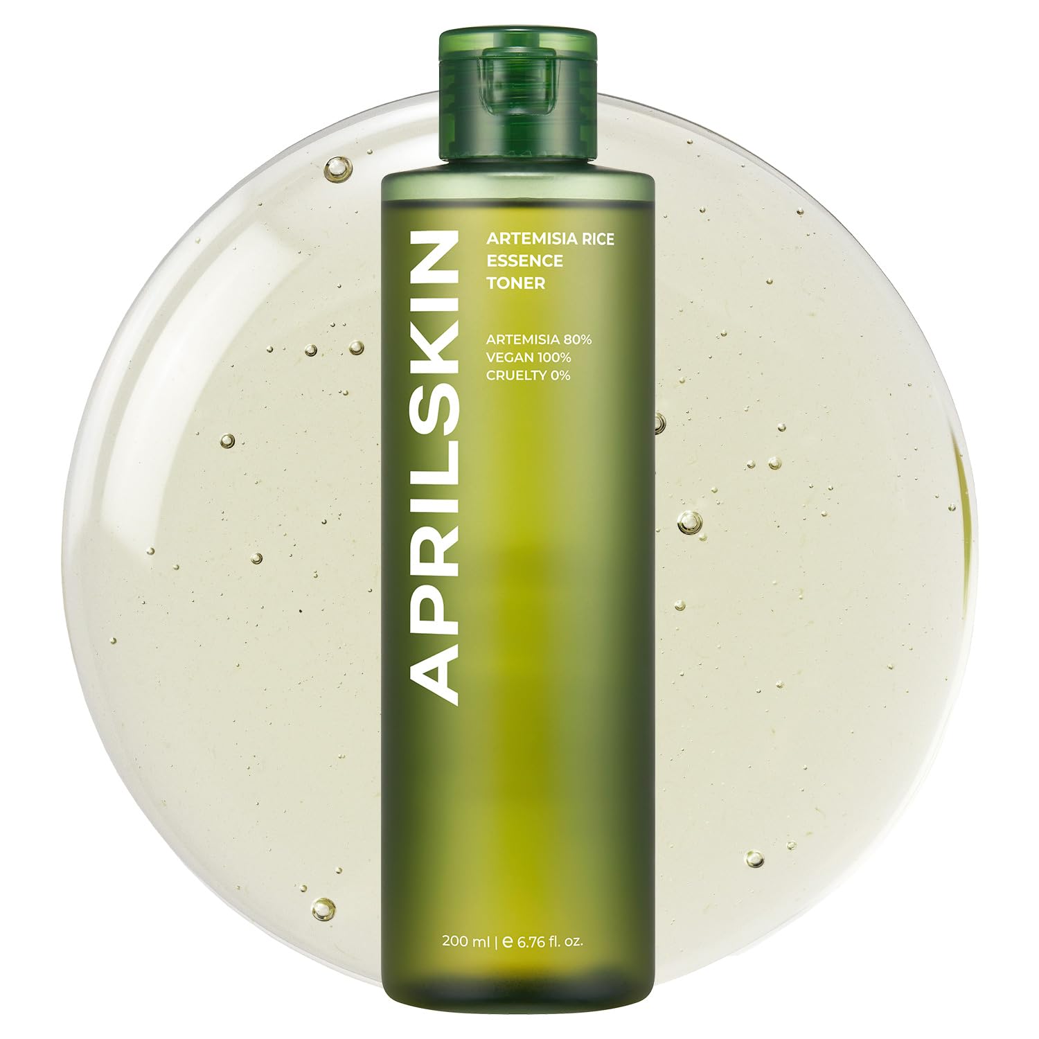 APRILSKIN Artemisia toner bottle promotes calming skin and gentle hydration in a daily routine.