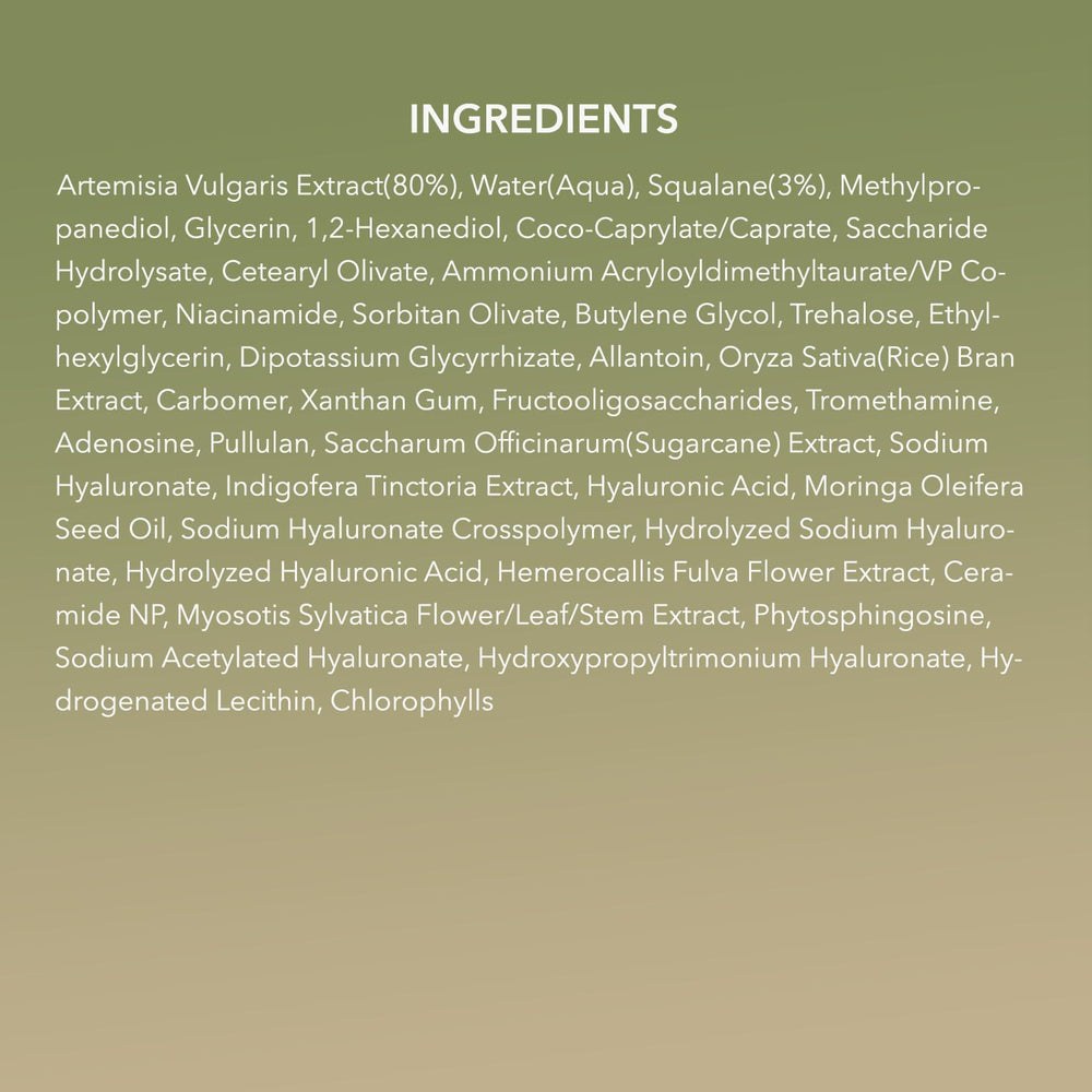 APRILSKIN Artemisia Squalane Hydra Gel Cream skincare steps illustrate simple routine for sensitive skin.